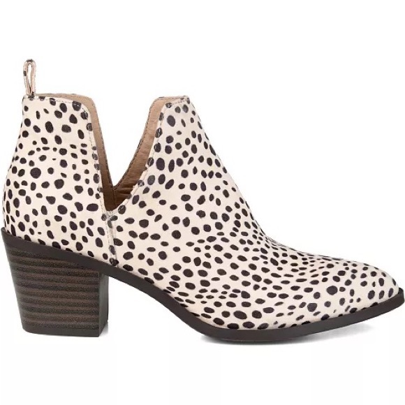 Journee Collection Animal Print Lola Booties. - Picture 3 of 16